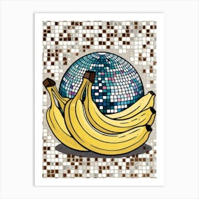 Disco Ball And Bananas 1 Art Print