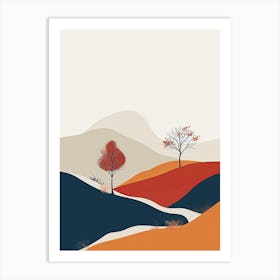 Autumn Landscape, Hygge Art Print