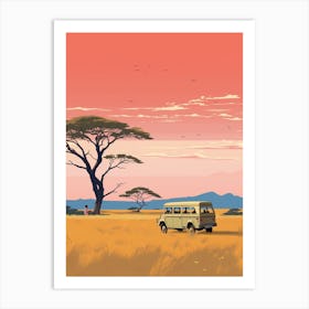 Tanzania Travel Illustration Art Print