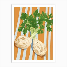 Celeriac Summer Illustration 3 Art Print