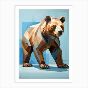 Geometric Bear Art Print