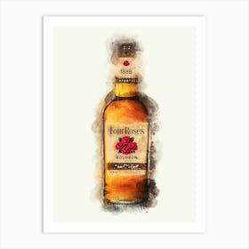 Four Roses Bourbon Whiskey Art Print