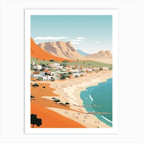 South Africa Travel Illustration Art Print