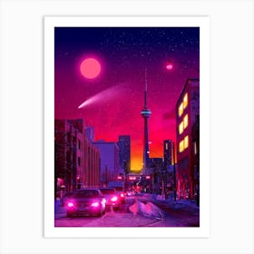 Neon City Art Print