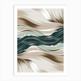 Abstract Wave Canvas Art Art Print