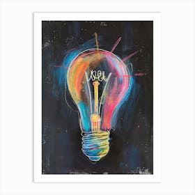 Light Bulb Canvas Art Art Print