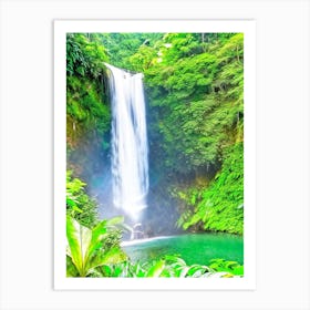 Nauyaca Waterfalls, Costa Rica Majestic, Beautiful & Classic (1) Art Print