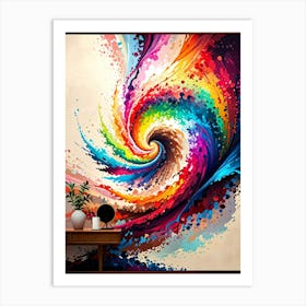 Abstract Swirl Painting 5 Art Print