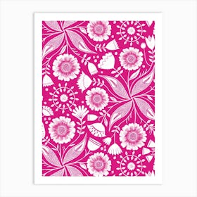Pink Botanical Art Print