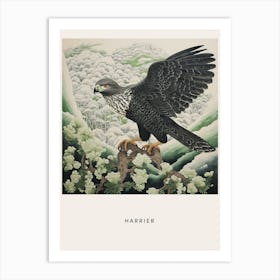 Ohara Koson Inspired Bird Painting Harrier 3 Poster Art Print