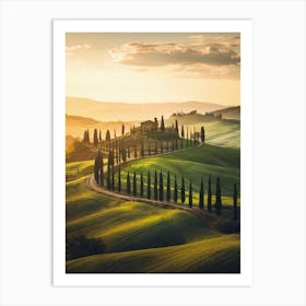 Tuscany - Tuscany Stock Videos & Royalty-Free Footage Art Print