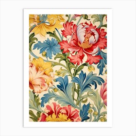 Floral Wallpaper 8 Art Print