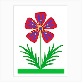 Red Flower 1 Art Print