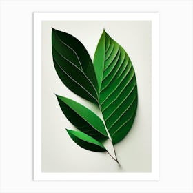 Tea Tree Leaf Vibrant Inspired 1 Art Print