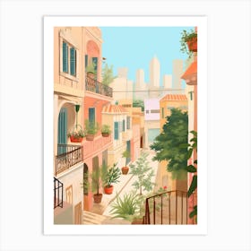 Beirut Lebanon 3 Illustration Art Print