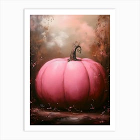 Pink Pumpkin 3 Art Print