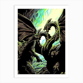 Godzilla Vs Kaiju 4 Art Print