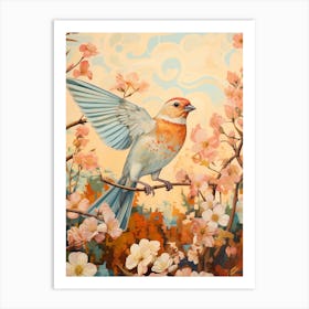 American Goldfinch 2 Detailed Bird Painting Art Print