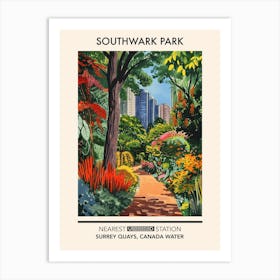 Southwark Park London Parks Garden 6 Art Print