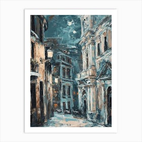 Rome Kitsch Brushstroke Cityscape 4 Art Print