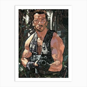 Arnold Schwarzenegger Commando Art Print