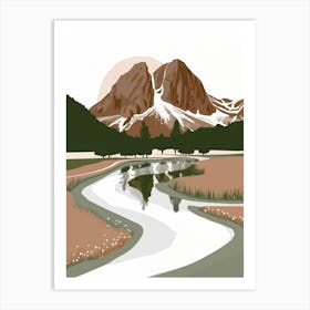 Dolomite Mountains Art Print