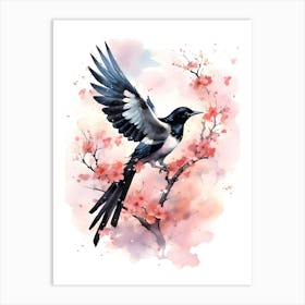 Magpie bird Art Print