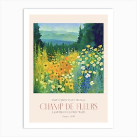 Champ De Fleurs, Floral Art Exhibition 20 Art Print