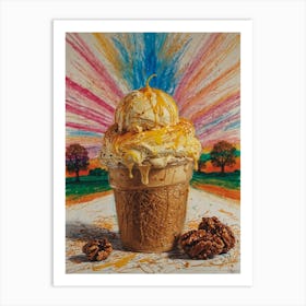 Ice Cream Sundae 2 Art Print