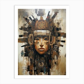 Aztec Woman Art Print