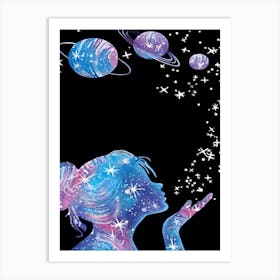 Galaxy Painting 1 Art Print