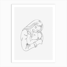 Mother And Child Mothers day 2 Art Print