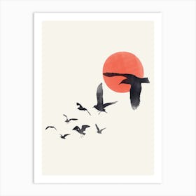 Flying Birds Art Print