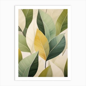 Leaf Painting Art Print