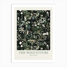 The Wild Future black Art Print