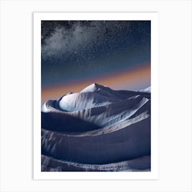 MOUNTAINRAINBOWnight Art Print