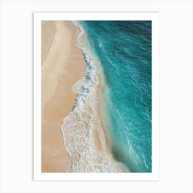 Aerial View Of A Beach 105 Art Print