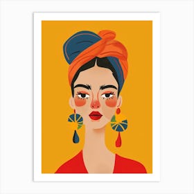 Portrait of a woman 3 Art Print