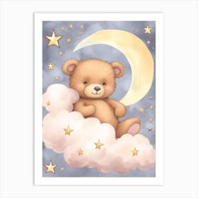 Sleeping Baby Bear Cub 4 Art Print