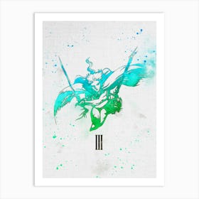 Final Fantasy Watercolor 4 Art Print