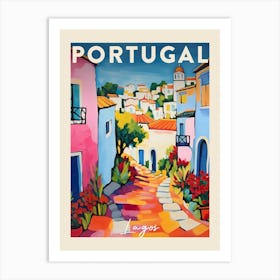 Lagos Portugal 4 Fauvist Painting  Travel Poster Art Print