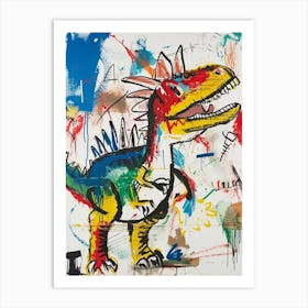 Abstract Dinosaur Graffiti Style 3 Art Print