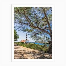 Lighthouse Porto Colom Mallorca Art Print