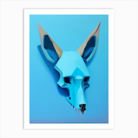 Animal Skull Blue Paul Klee Art Print