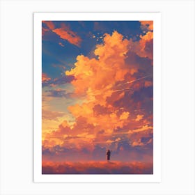 Sunset Hd Wallpaper Art Print