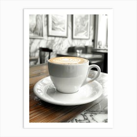 Coffee Latte Art 2 Art Print