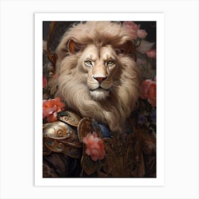 Lion Art Painting Baroque 2 Art Print