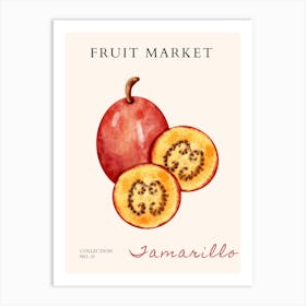 Fruit Market Samarillo Art Print