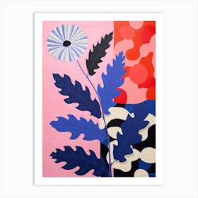 Cineraria 2 Hilma Af Klint Inspired Pastel Flower Painting Art Print