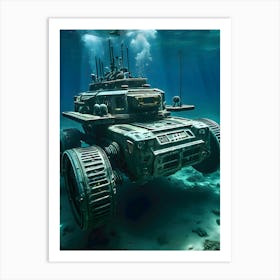 USO: A Very Very Strange Sea-Reimagined 60 Art Print